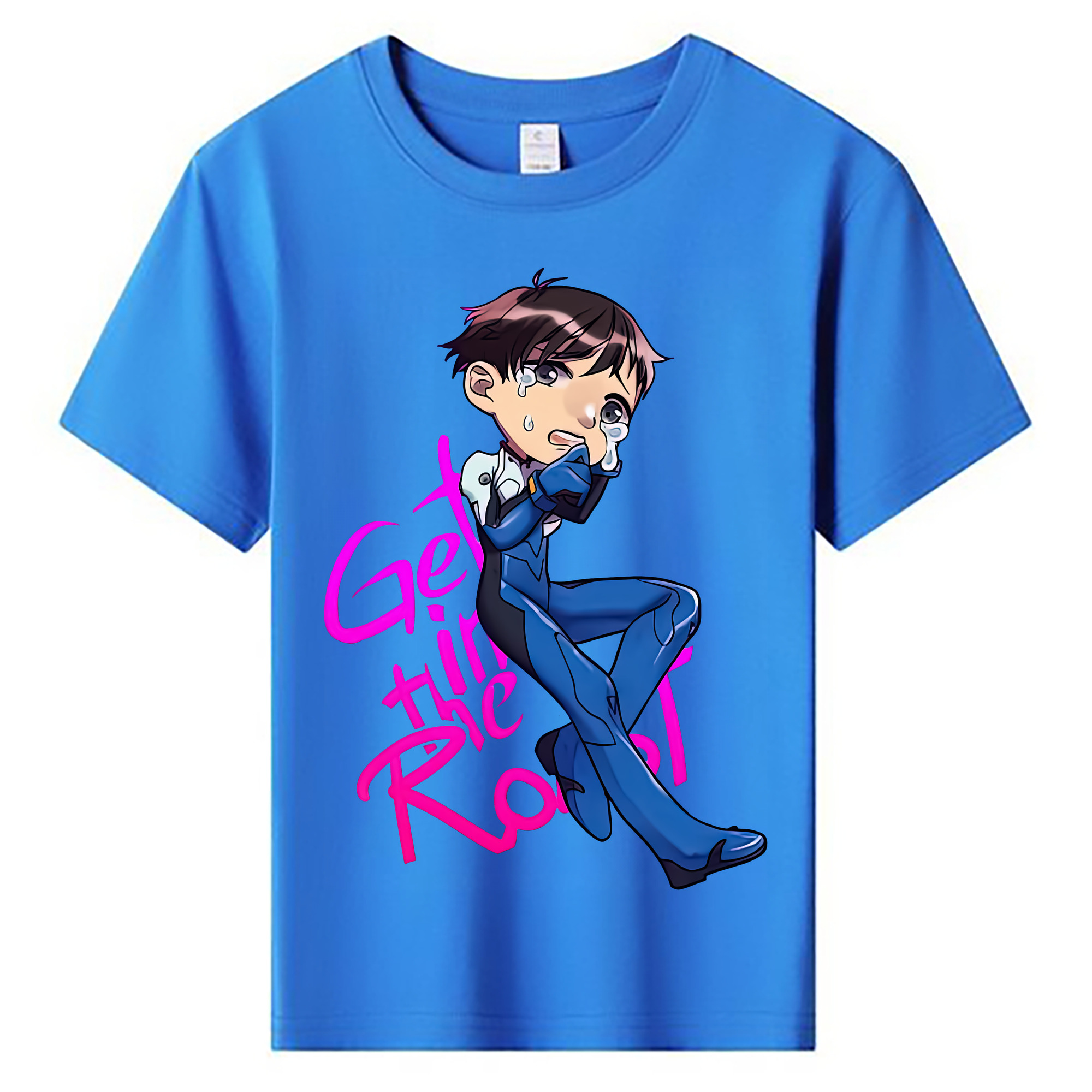 （画像用） EVA 新世紀エヴァンゲリオン 綿100％キッズTシャツ（フロントプリント）